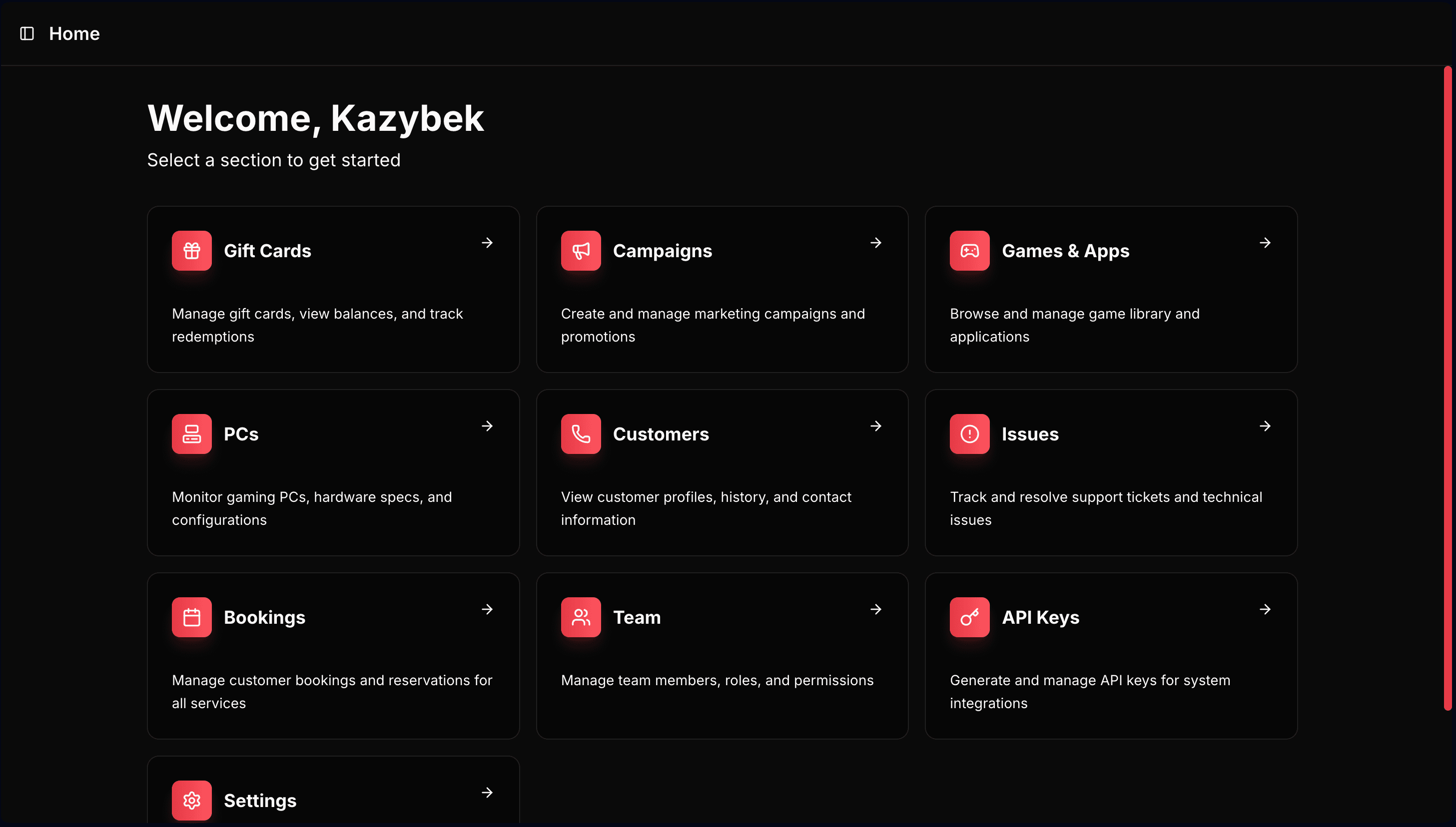 EVO CLUB Operations Dashboard